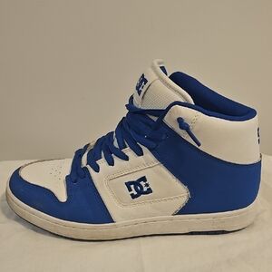 DC High-Top Manteca 4 Sneakers in Blue and White